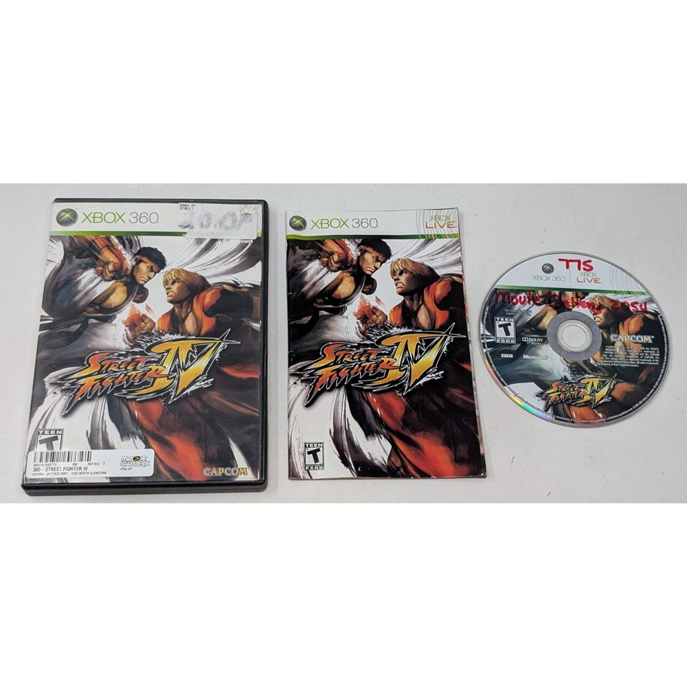 Street Fighter 4 IV Microsoft Xbox 360 Game Complete CIB